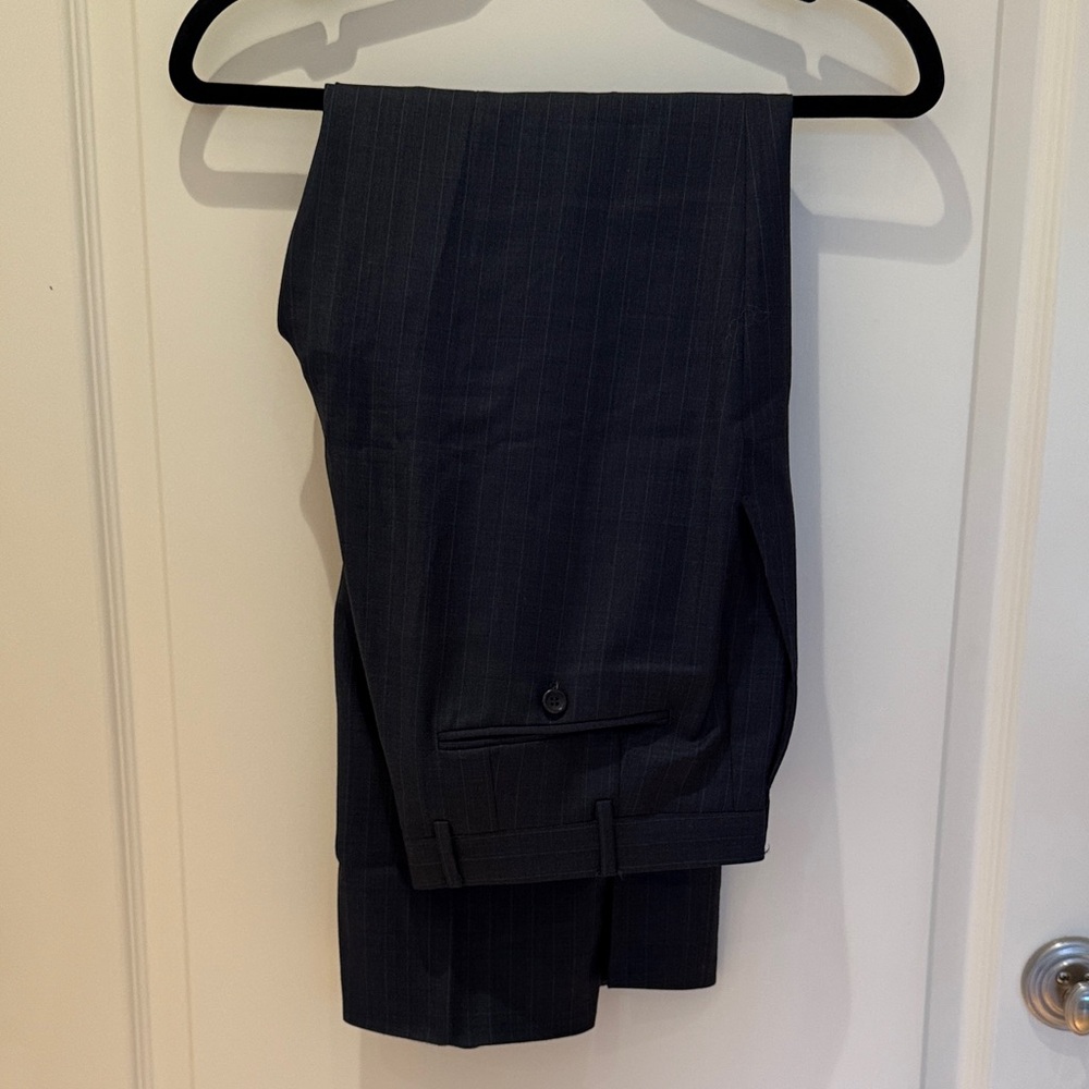 Canali Charcoal Pinstripe Pants